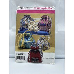 Simplicity Pattern 3531 Five Styles Purses Handbags Bags In 3 Sizes Faith Uncut